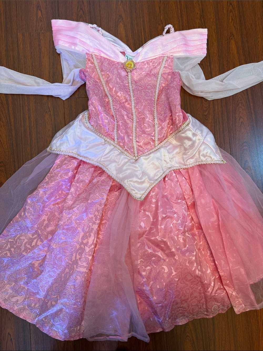 Disney Parks Sleeping Beauty Princess Aurora Pink Kids Costume Dress